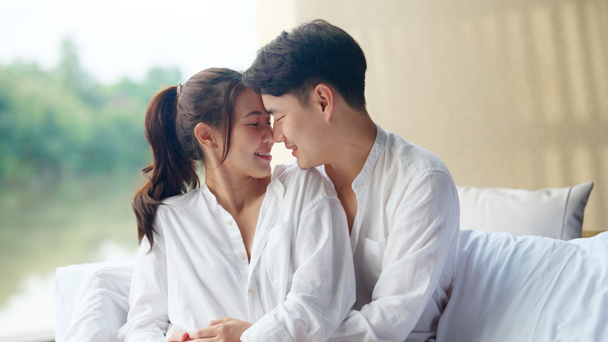 Couple amoureux sexe vanille
